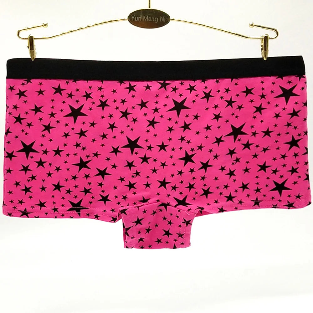 Lomi3 Women's Y2K 5 Pc star boy short panties set