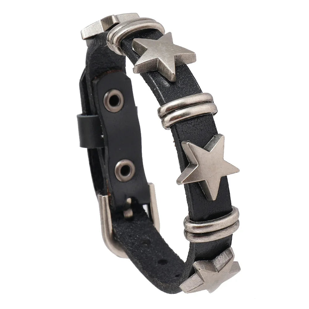 Lomi3 Women’s spiked punk bracelet