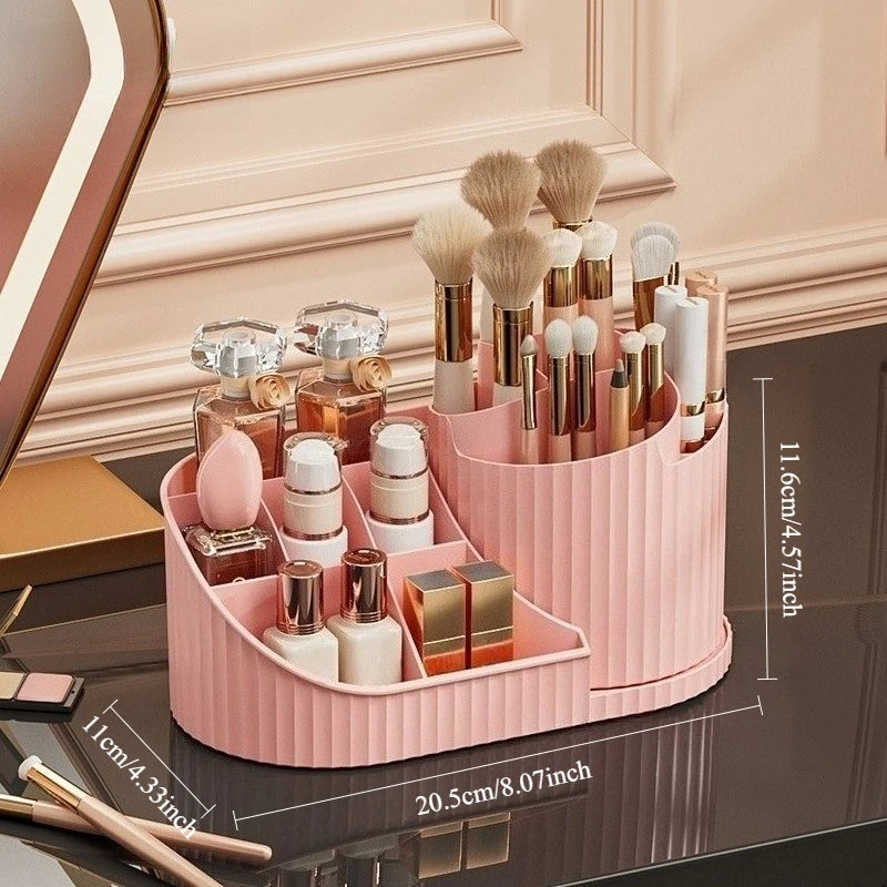 Vixa rotating makeup x desk organizer