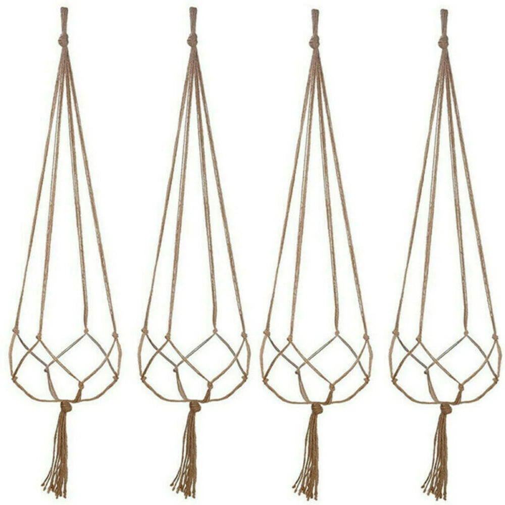 Cassora 6 Pc macrame plant hanger set