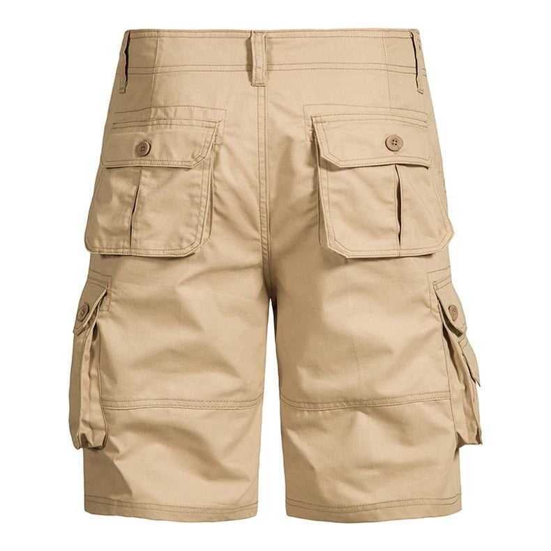 CoreX Men's solid cargo shorts