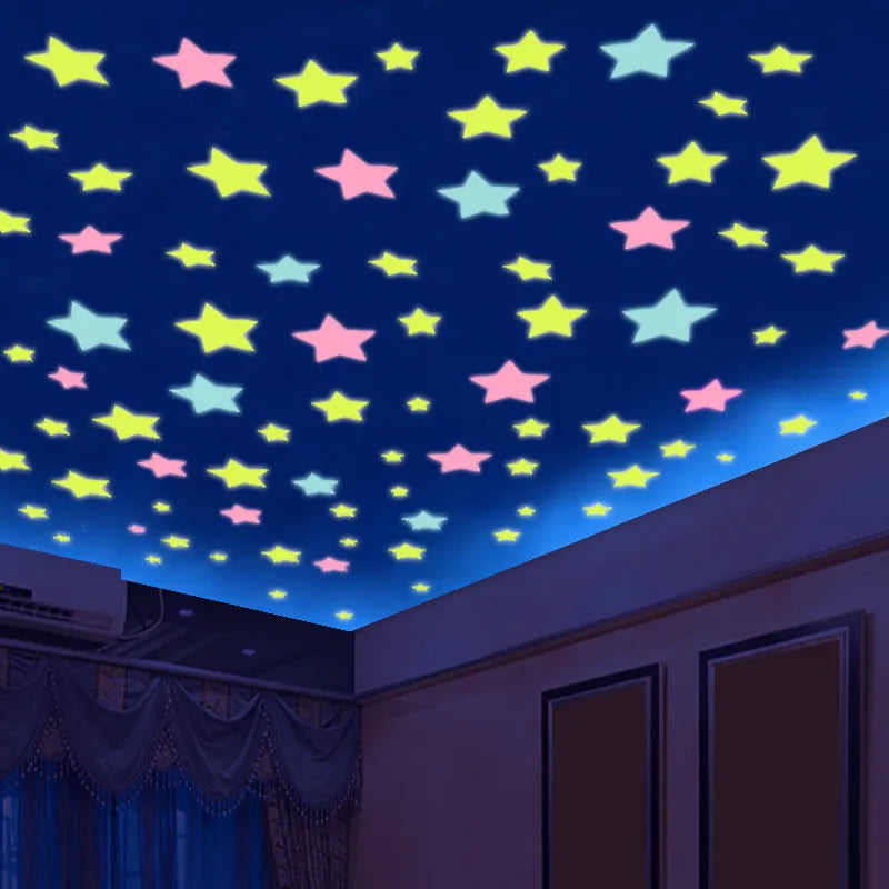 Cassora Y2K 100 Pc glow in the dark star wall/ceiling stickers