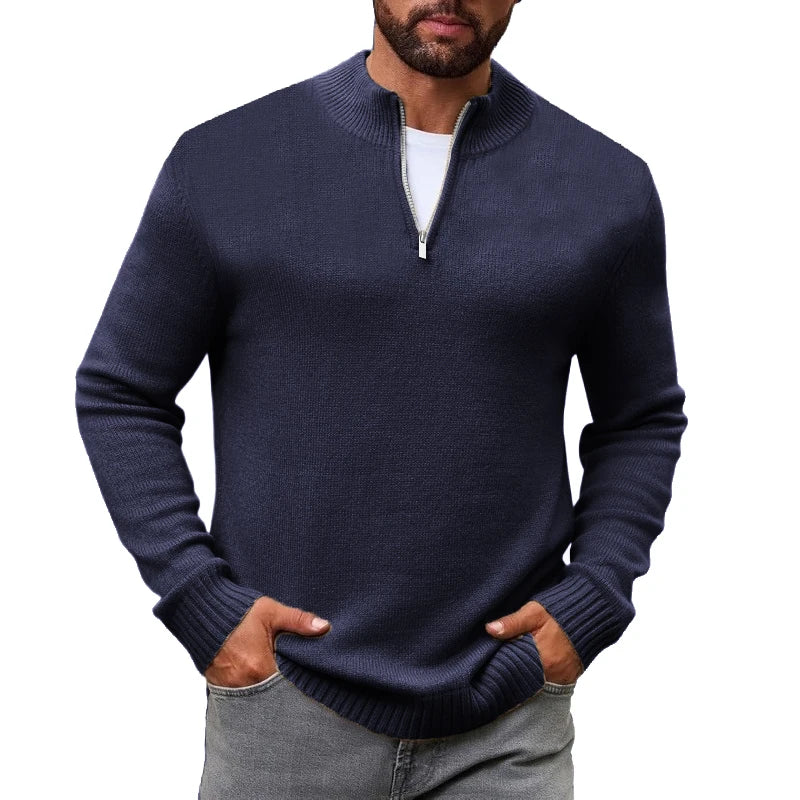 Arden Men's knit quarter zip pull over sweater
