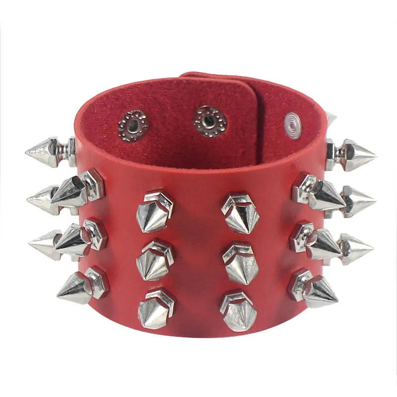 Lomi3 Women’s spiked punk bracelet