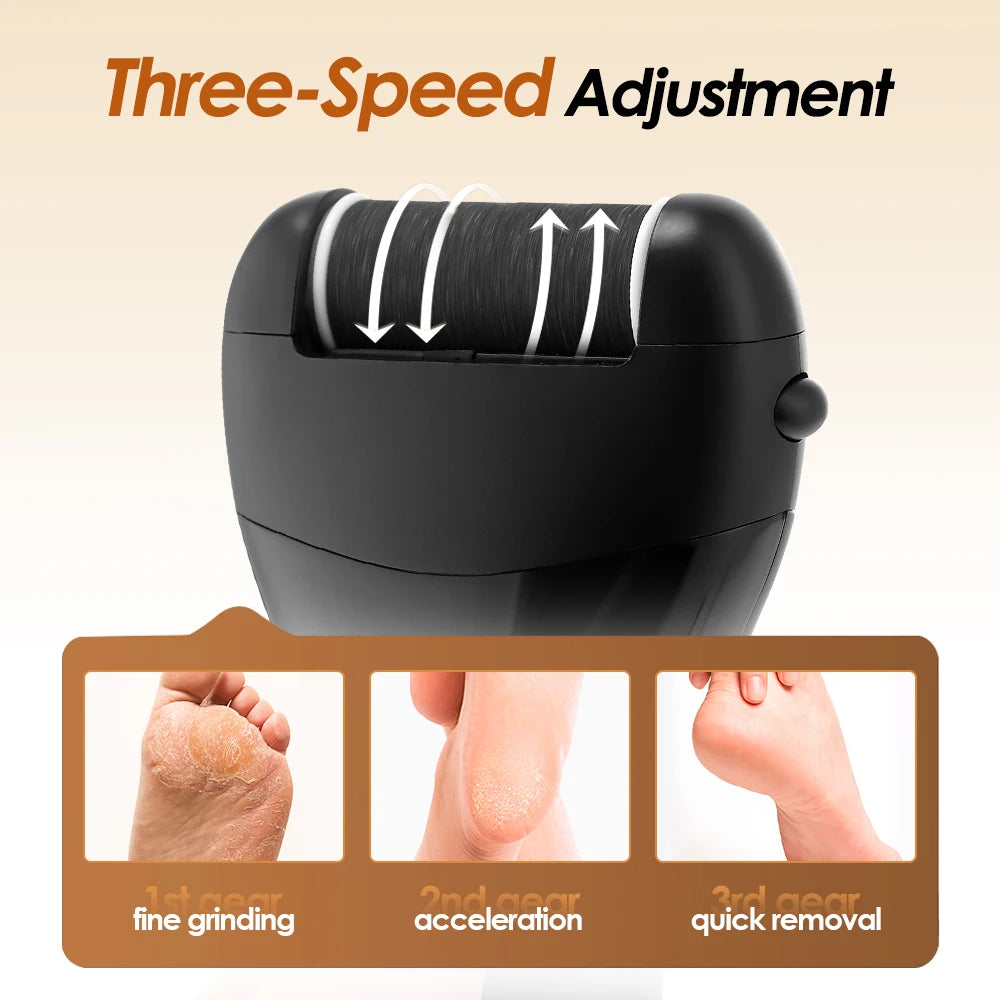 Navo Men's 6 Pc electric foot callus remover set