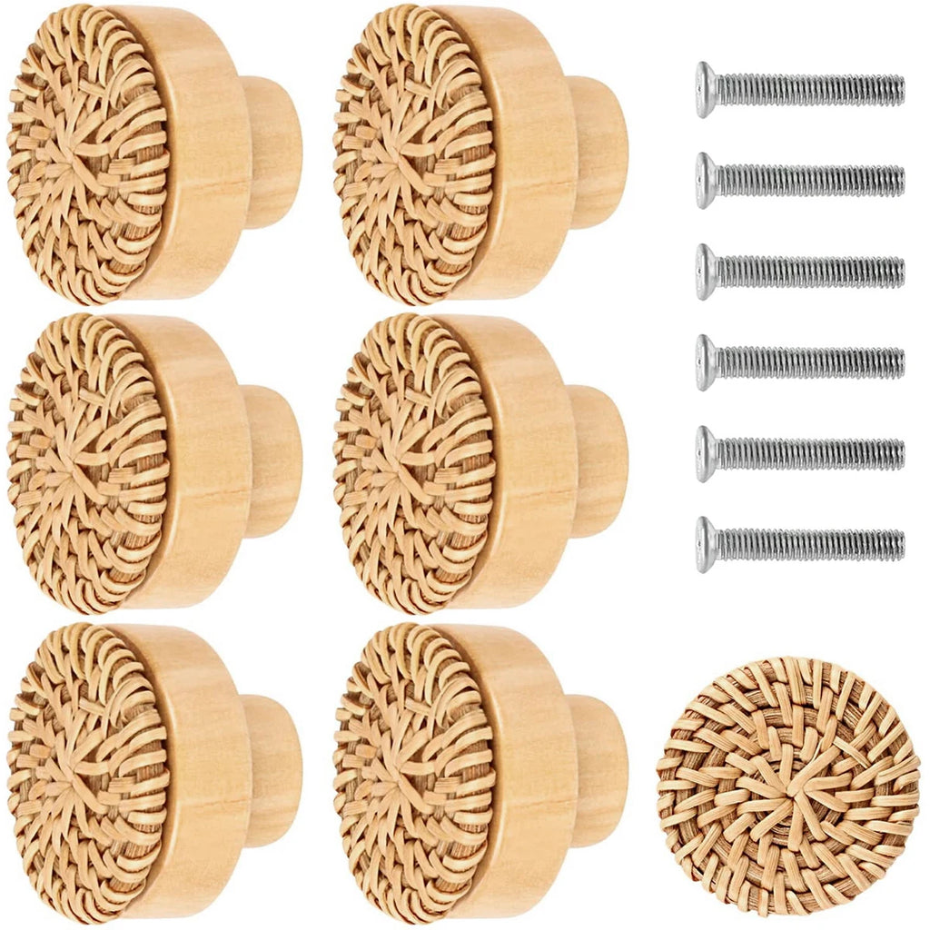 Cassora 6-24 Pc rattan drawer knobs