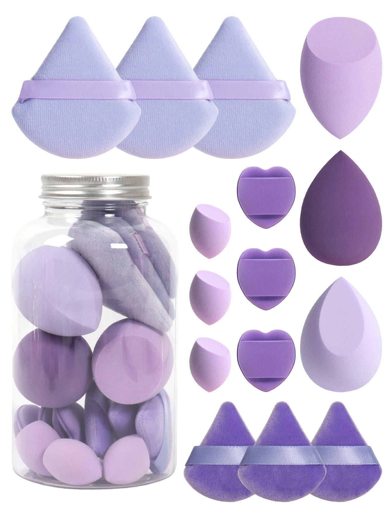 Vixa ultimate 15 Pc beauty blender jar set
