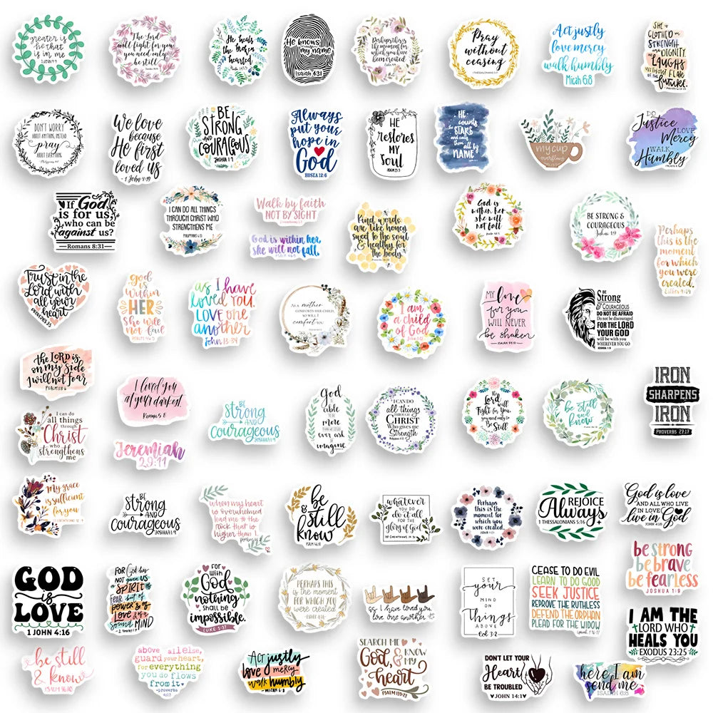 Eterna 64 Pc Bible verse stickers