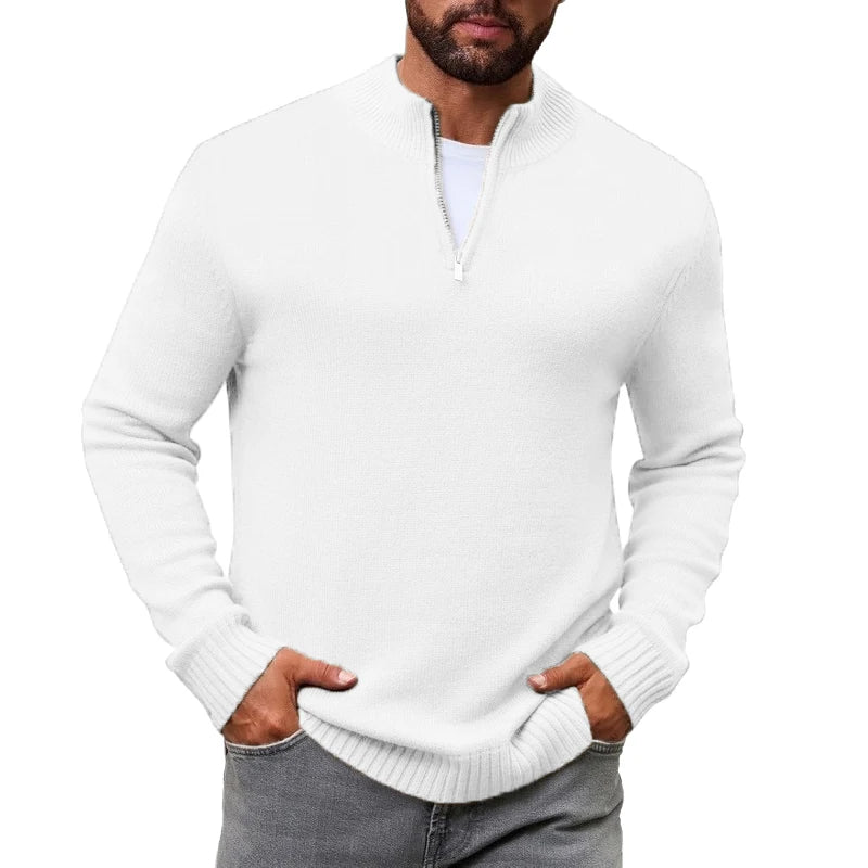 Arden Men's knit quarter zip pull over sweater