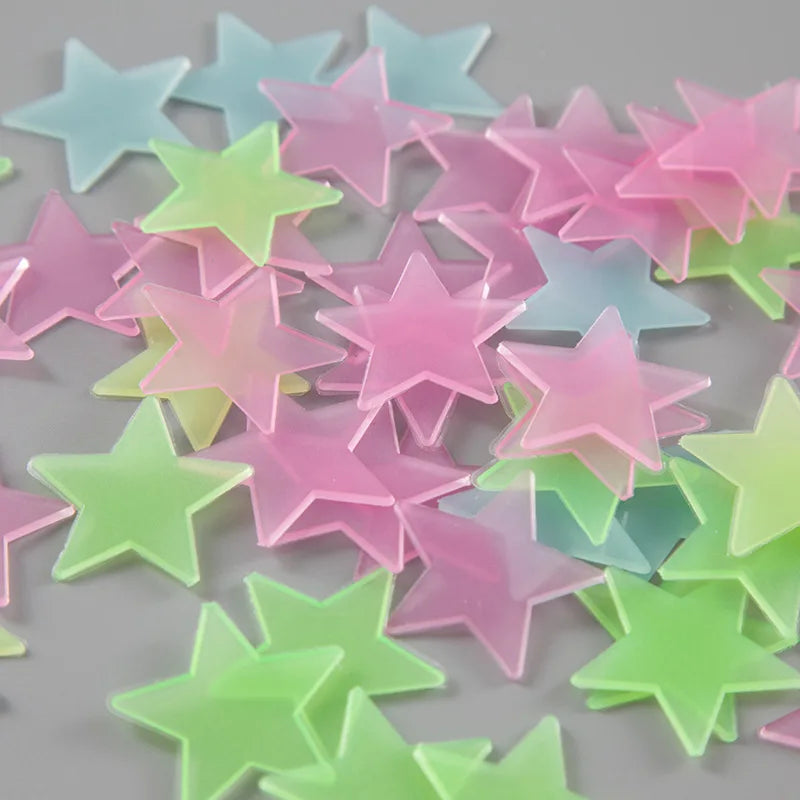 Cassora Y2K 100 Pc glow in the dark star wall/ceiling stickers