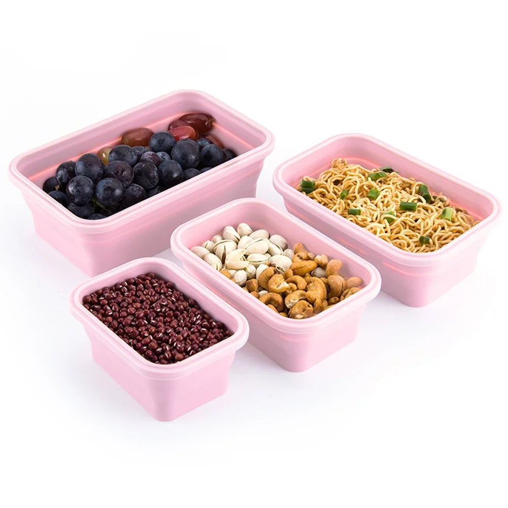 Culina 4 Pc foldable silicone Tupperware set