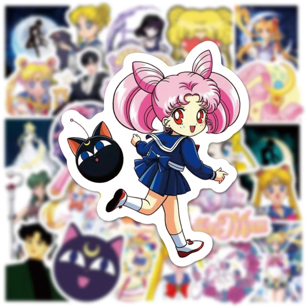 50 Pc Sailor Moon Stickers
