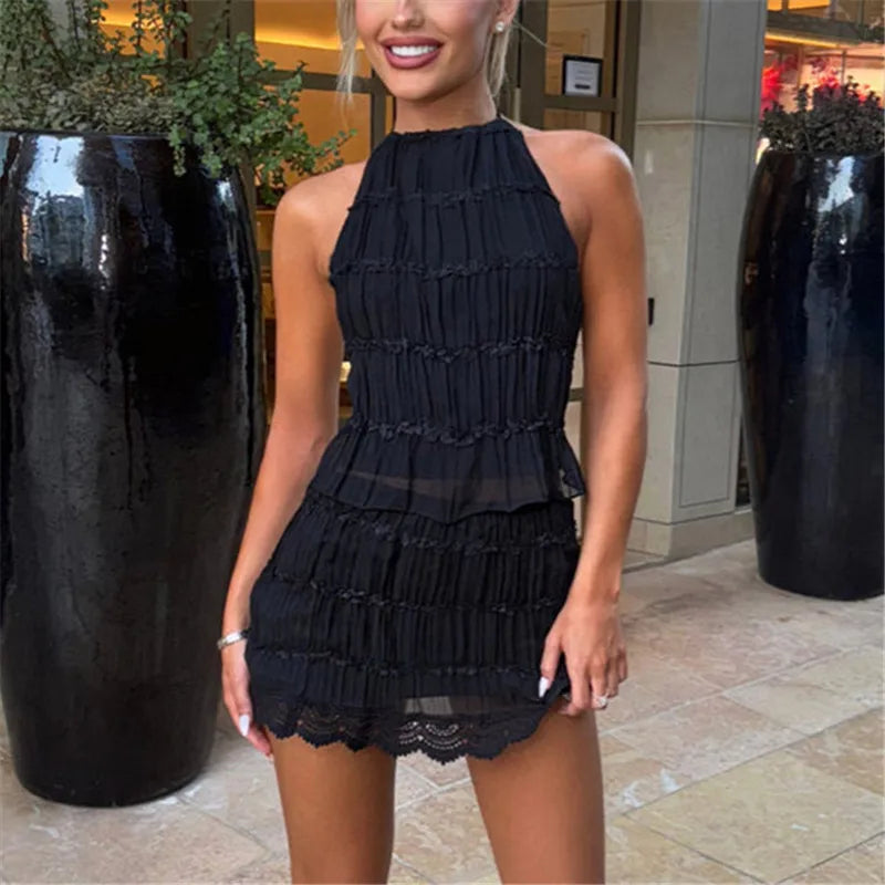 Sonlae Women's 2 Pc ruched beach set