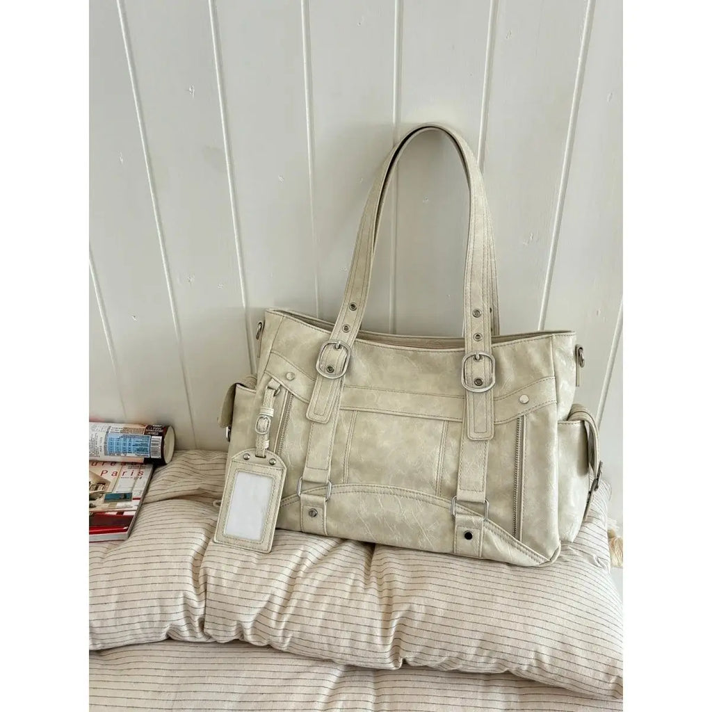 Lomi3 Y2K leather purse with ID slot charm