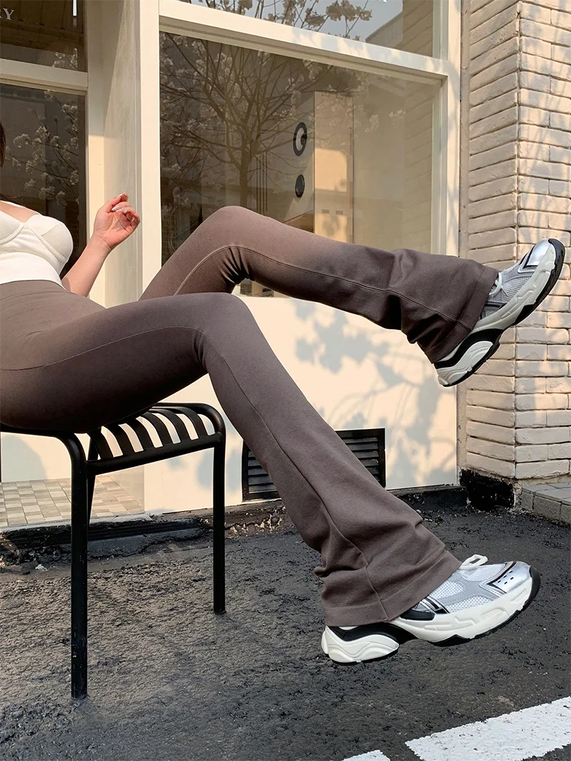 Luxa Women's high waisted flare fitness pants