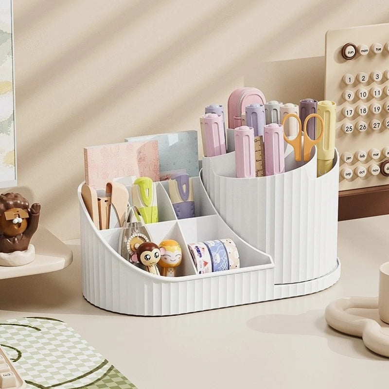 Vixa rotating makeup x desk organizer