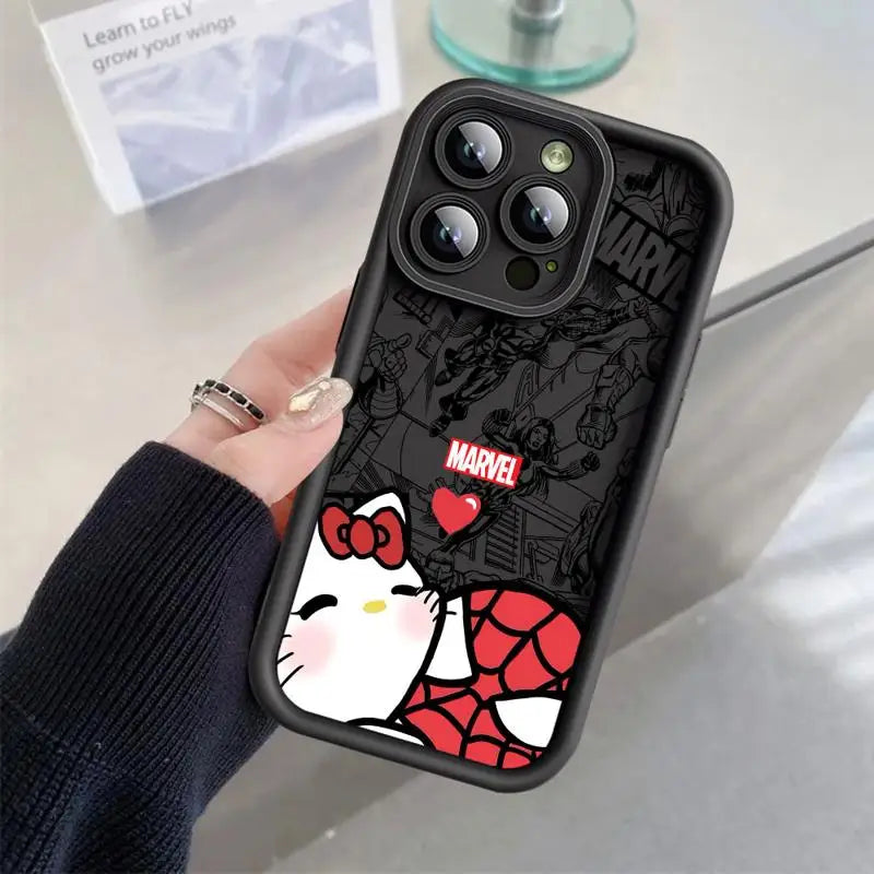Marvel Spiderman Hello Kitty iPhone Case