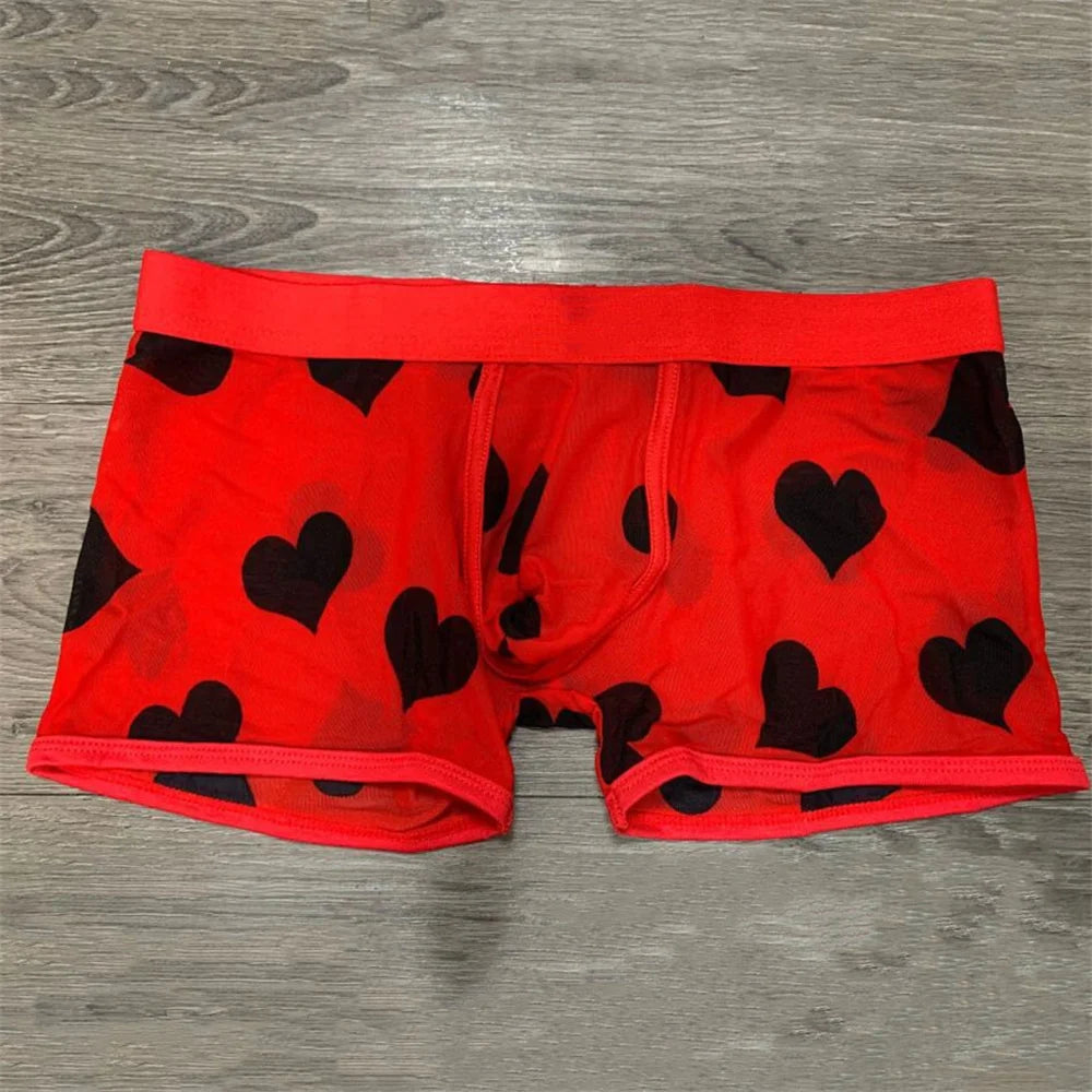 Arden Men's transparent valentines boxers