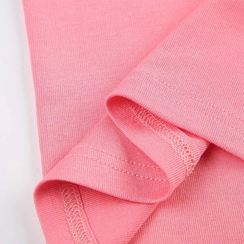 Lomi3 Y2K pink tank with lace leopard trim