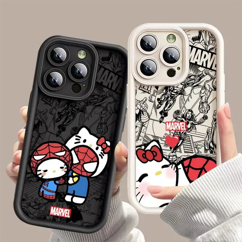 Marvel Spiderman Hello Kitty iPhone Case