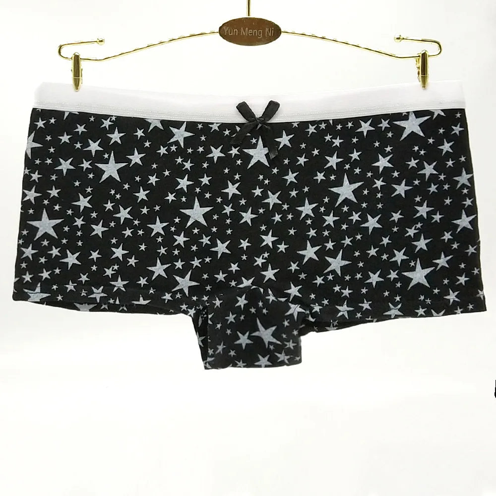Lomi3 Women's Y2K 5 Pc star boy short panties set