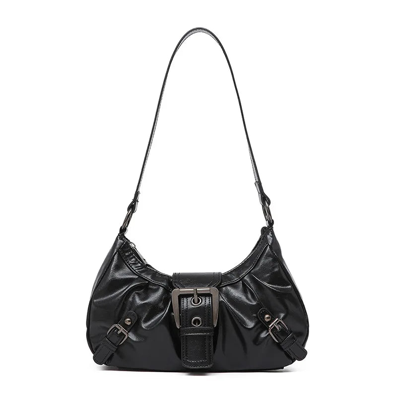 Lomi3 Y2K retro buckle shoulder bag