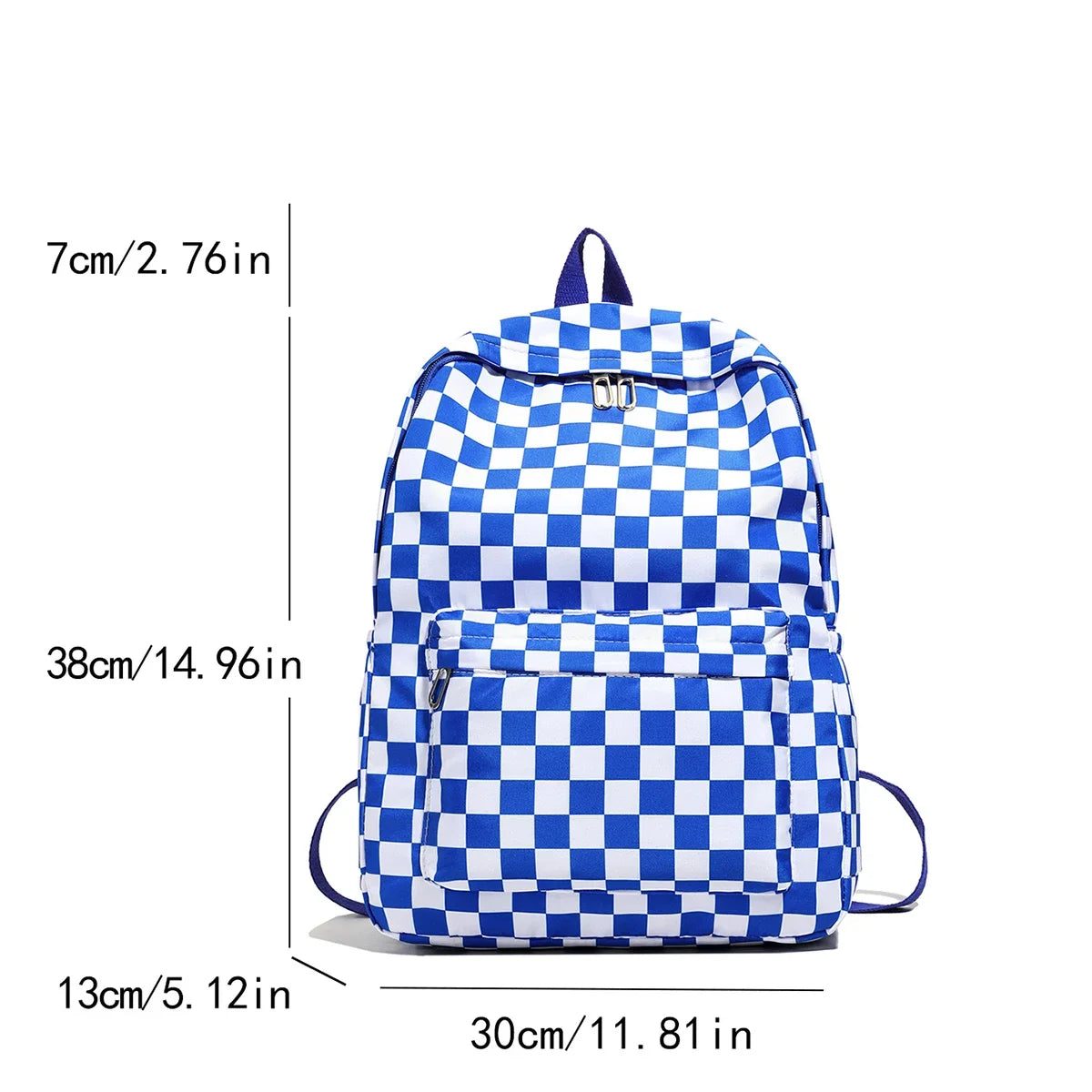 Lomi3 Women's Y2K checker backpack