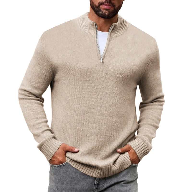 Arden Men's knit quarter zip pull over sweater