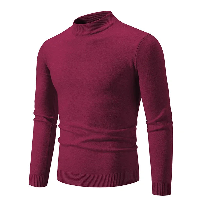 Ardeb Men's light knit turtle neck