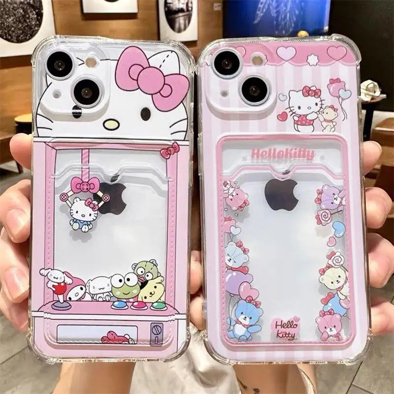 Hello Kitty polaroid/card slot iPhone case