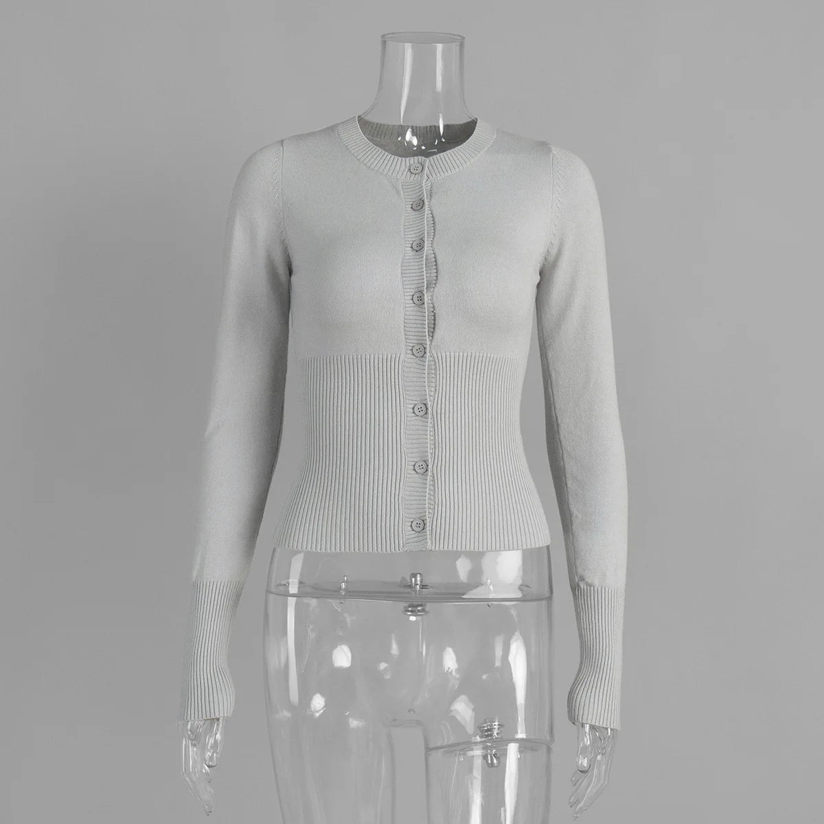 Sorelle Women's fitted button down cardigan shirt