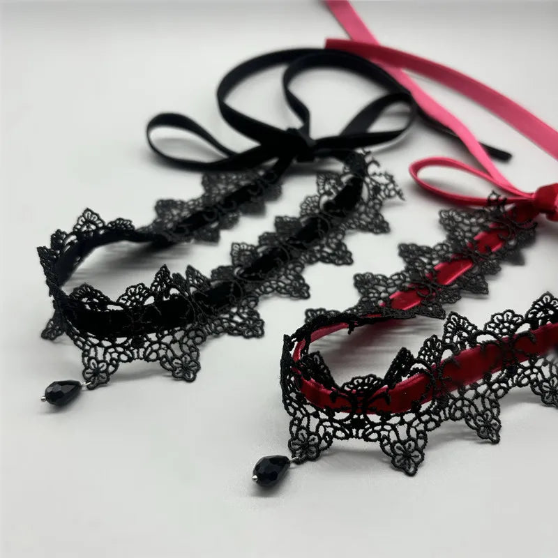 Nocturne Women’s 2 Pc adjustable gothic chokers