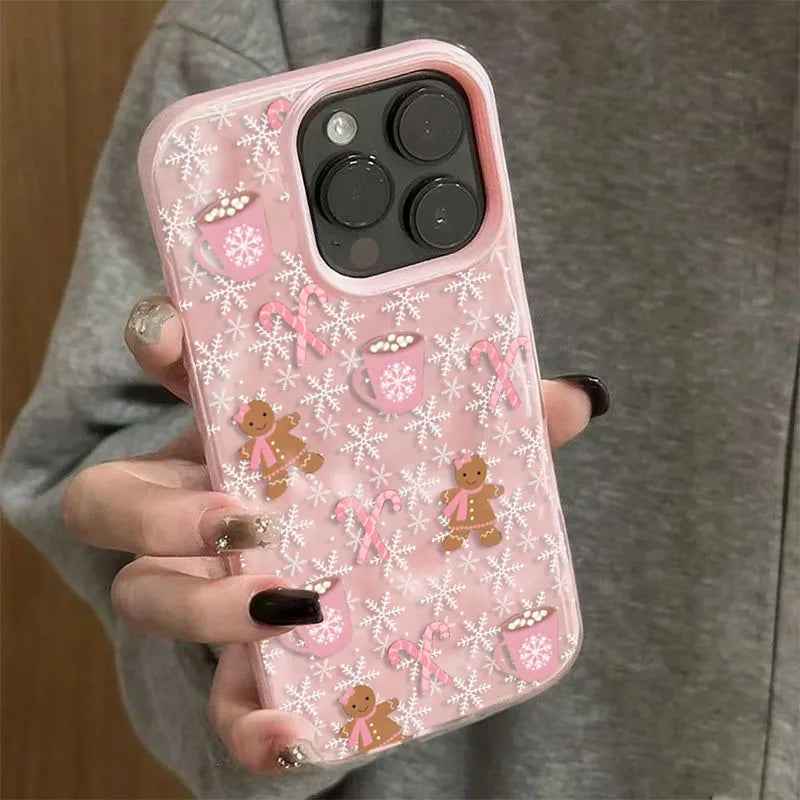 Hollyco Christmas gingerbread iPhone case