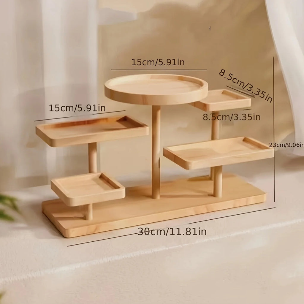 Cassora multi tier wooden plant stand