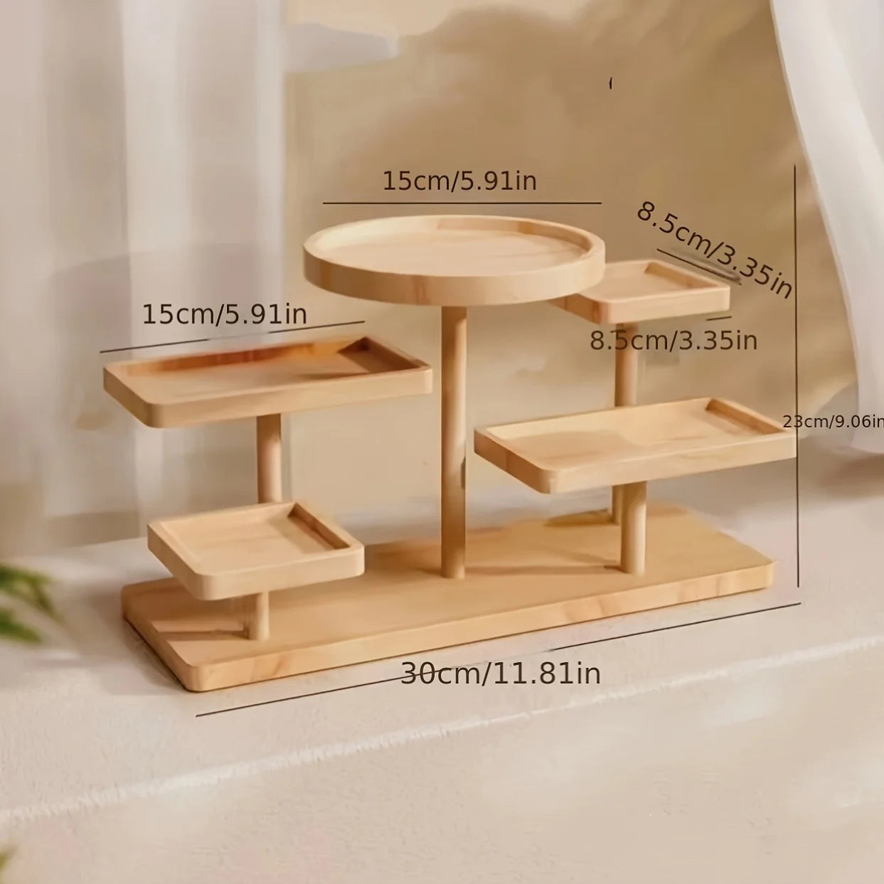 Cassora multi tier wooden plant stand