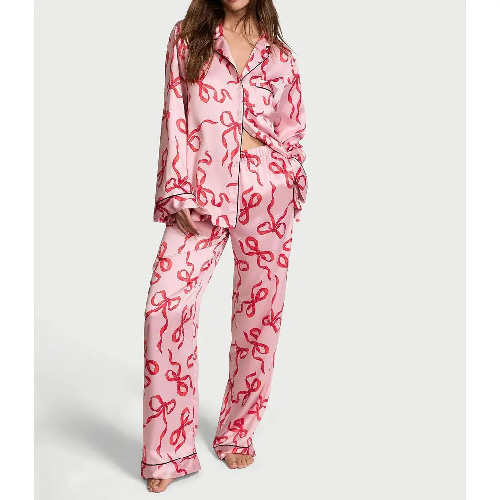 Veloura Women's 2 Pc satin pajama set