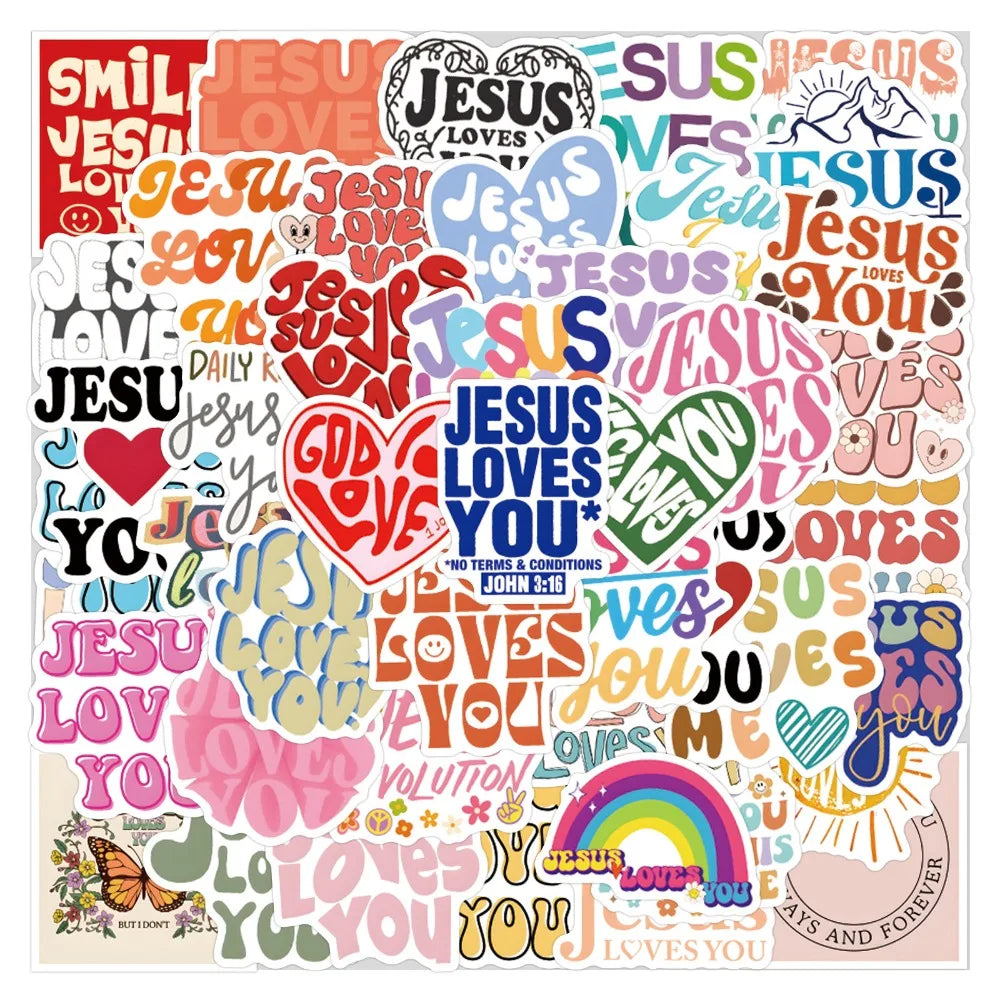 Eterna 54 Pc Jesus loves you stickers