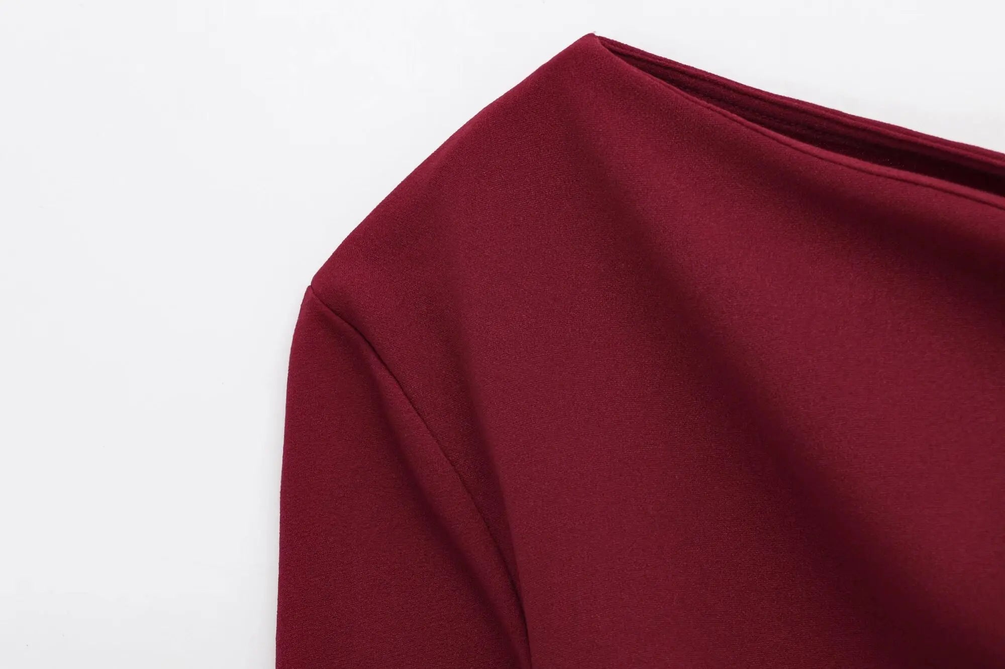 Sorelle Women's slanted shoulder ruched blouse