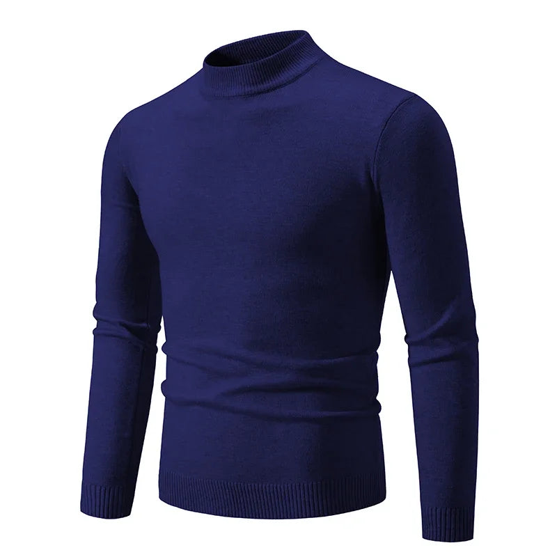 Ardeb Men's light knit turtle neck