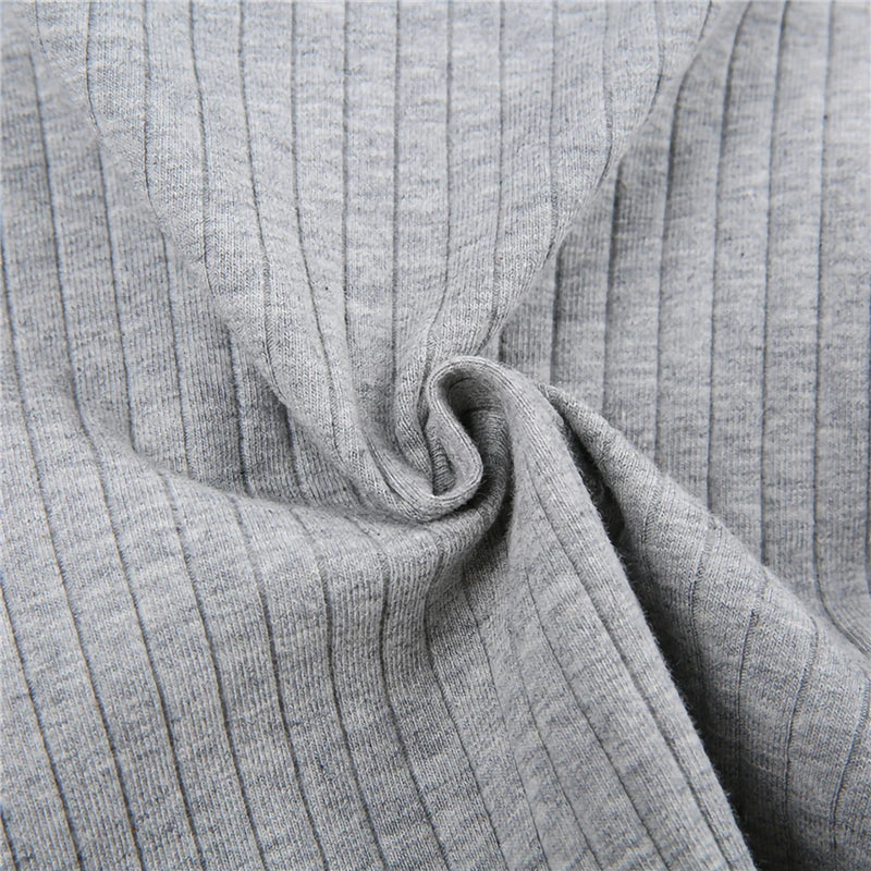 Lomi3 Women’s Y2K ribbed flare sleeve shirt with bow detailing