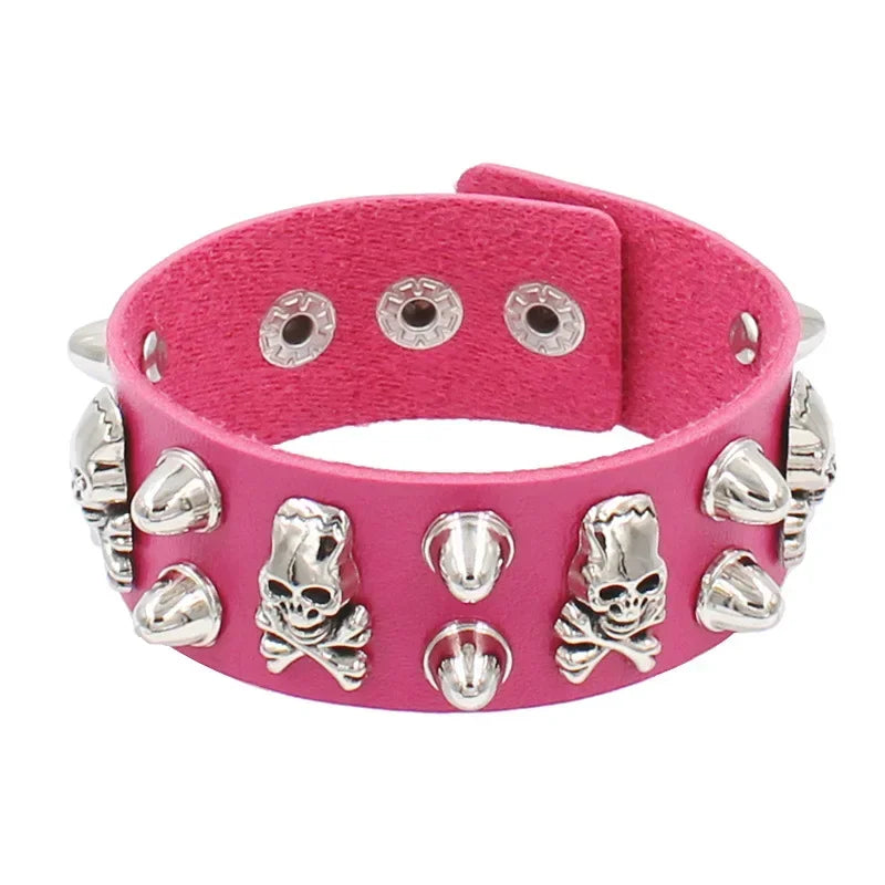 Lomi3 Women’s spiked punk bracelet