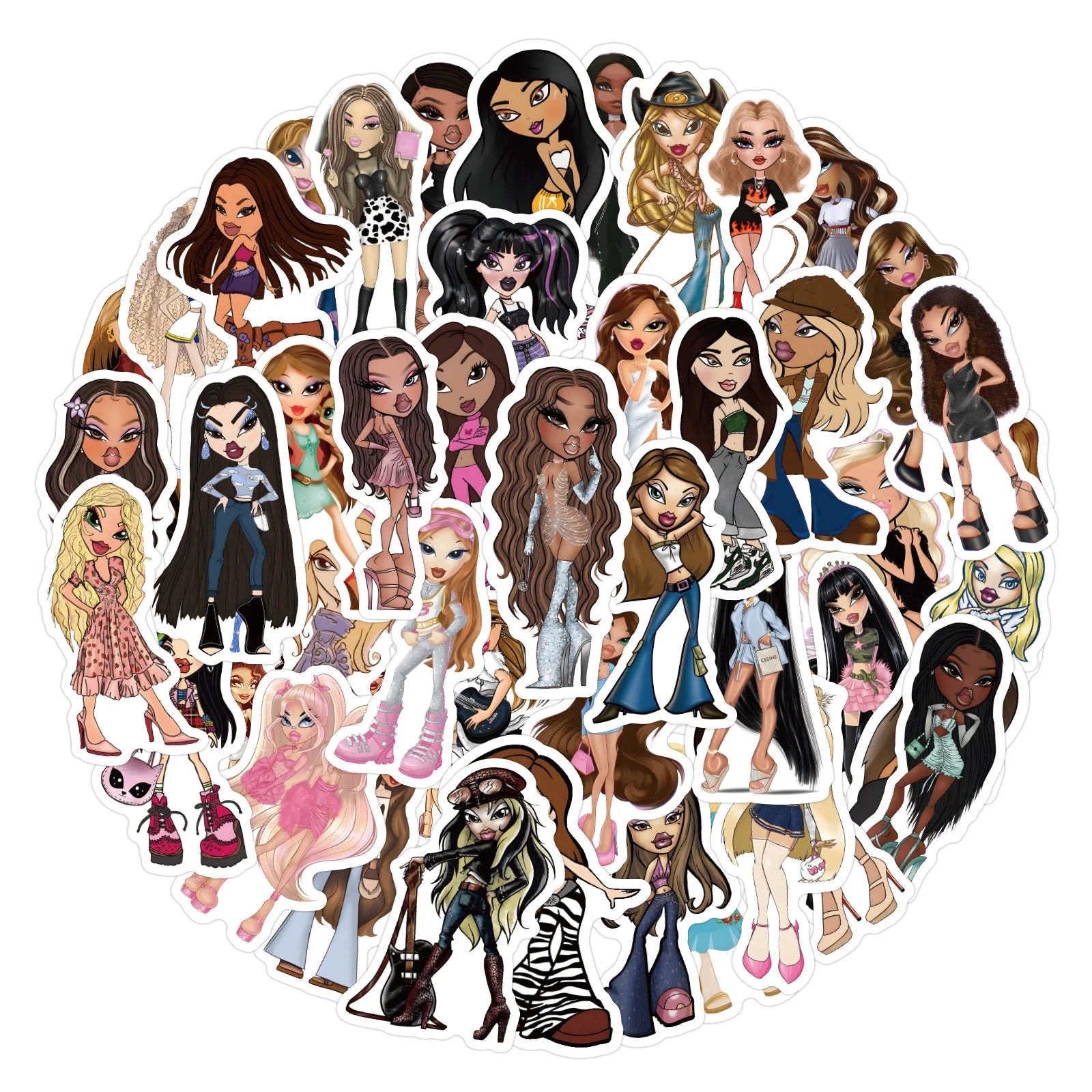 63 Pc Bratz stickers
