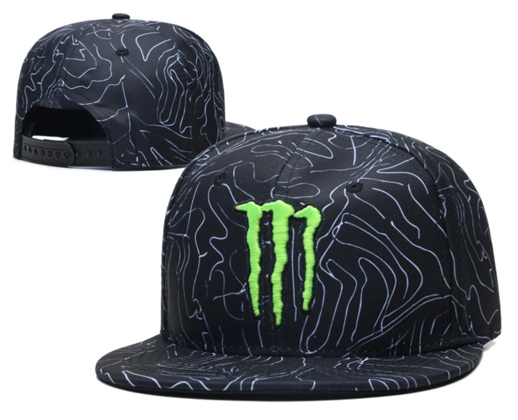 Monster x Fox racing Y2K snapback