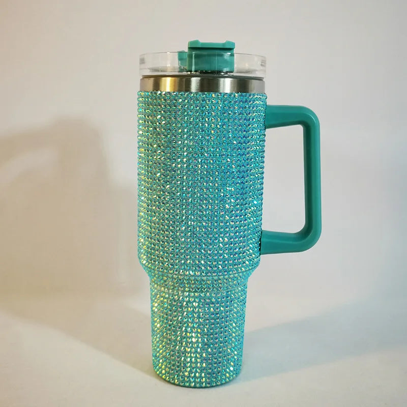 Culina 40oz rhinestone thermal travel cup