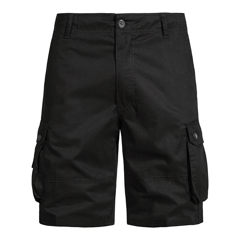CoreX Men's solid cargo shorts