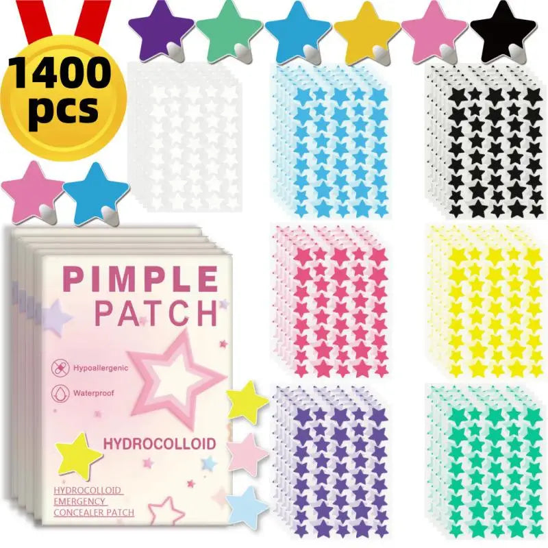 Vyra 1400 Pc multi color star pimple patches