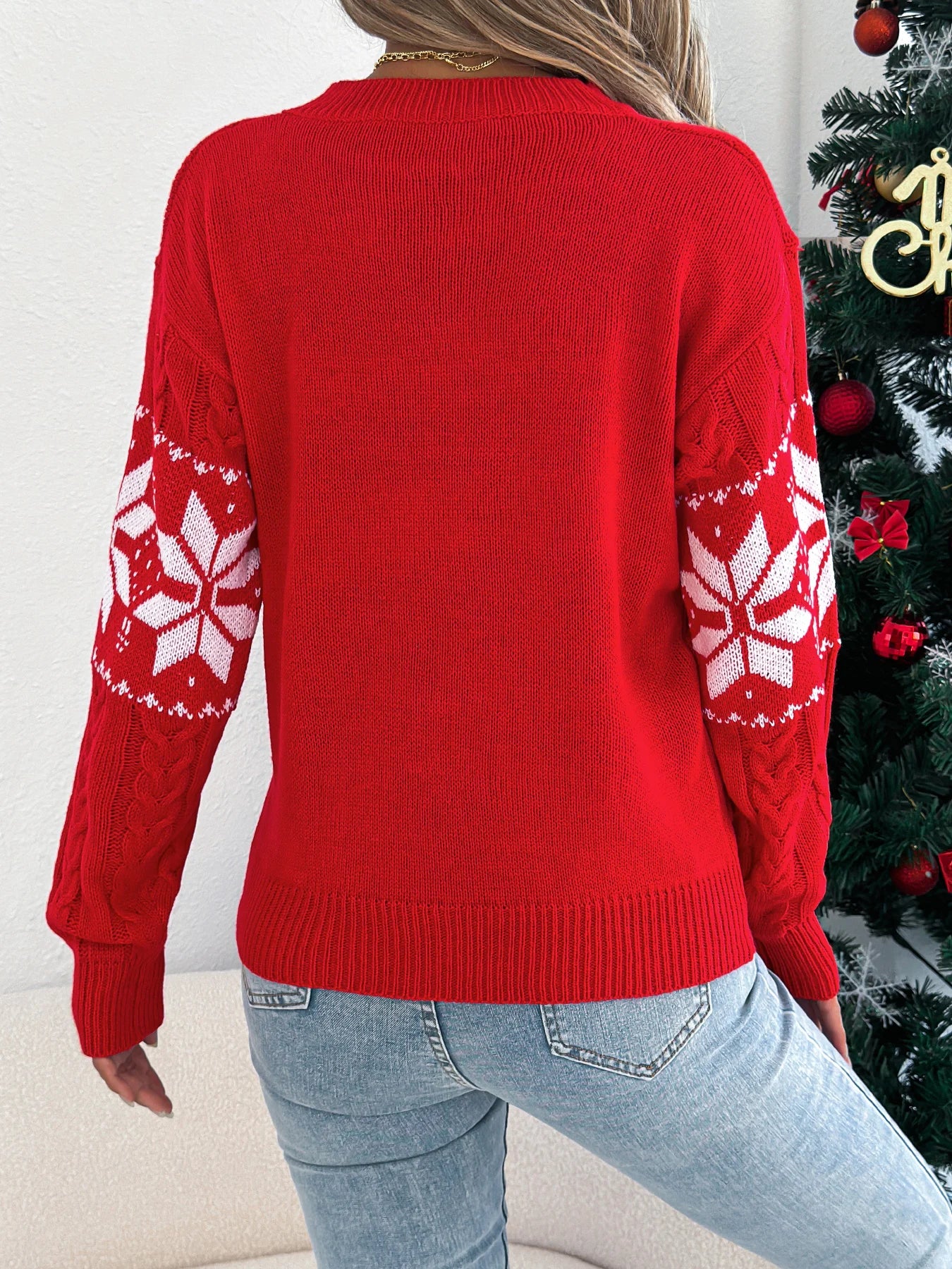 Hollyco Women's Christmas knit sweater