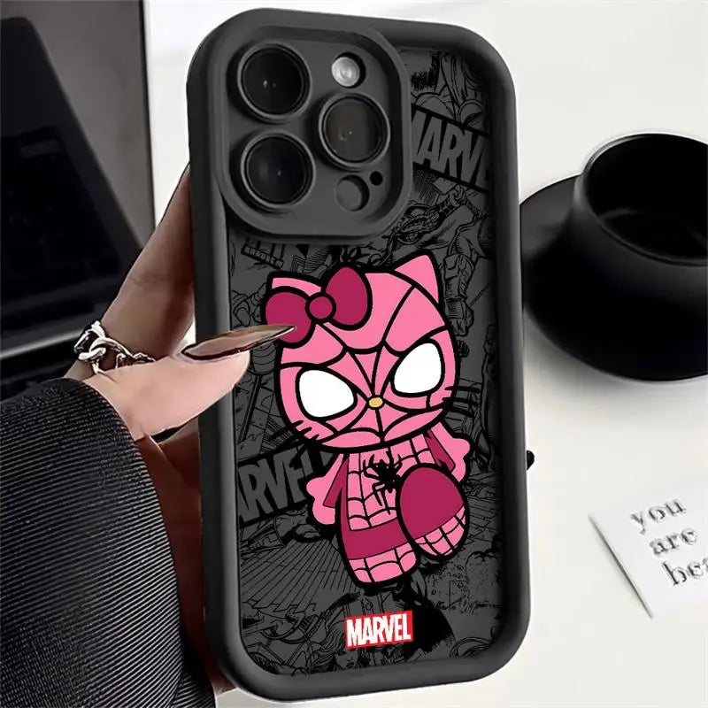 Marvel Spiderman Hello Kitty iPhone Case
