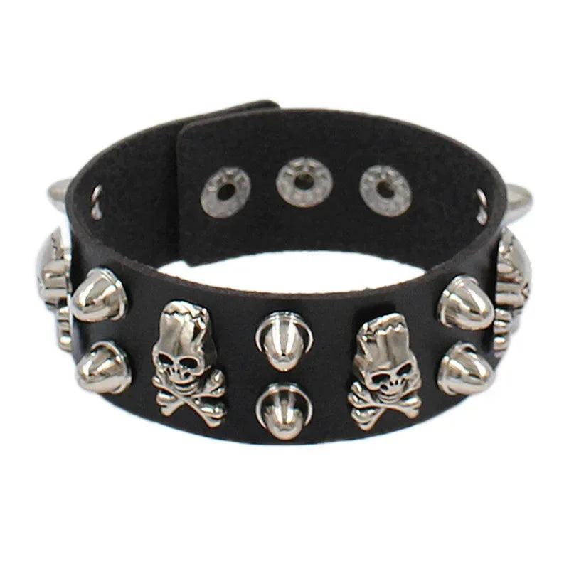 Lomi3 Women’s spiked punk bracelet