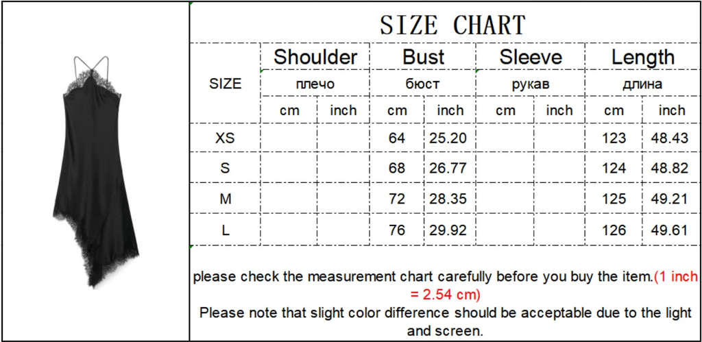 Sorelle Women's slanted satin halter dress with lace trim